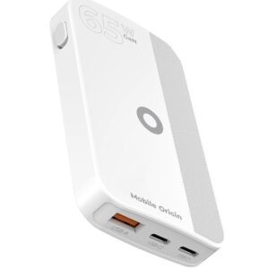 Mobile Origin 65W GaN III Slim įkroviklis dual USB-C, Single USB-A baltos spalvos - Image 18