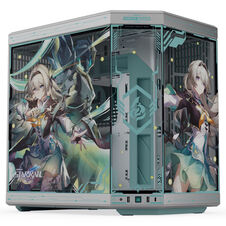 HYTE Y70 Firefly Japan Edition PC Case, Mid-Tower, E-ATX Tempered Glass - Silver