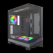 Montech Sky 3 PC Case, Mid Tower, ATX, ARGB, Tempered Glass - Black