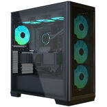 APNX Creator C1-R PC Case, Mid Tower, ATX, Tempered Glass - black