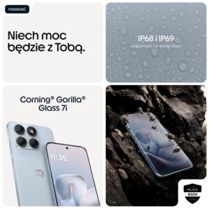 Motorola edge 70 fusion 17,2 cm (6.78") Dviguba SIM jungtis Android 16.0 5G C tipo USB 12 GB 256 GB 7000 mAh Šviesiai mėlyna