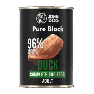 JOHN DOG Pure Black Antis - drėgnas ėdalas šunims - 400g
