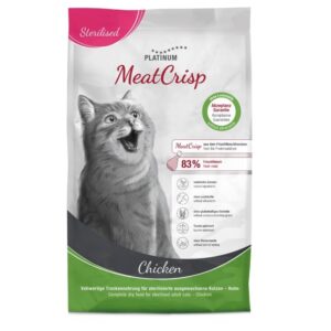 PLATINUM MeatCrisp Sterilised Chicken - sausas kačių maistas - 3kg