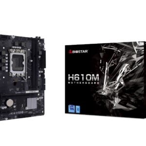 Biostar H610MHC 2.0 pagrindinė plokštė Intel H610 LGA 1700 „micro ATX“