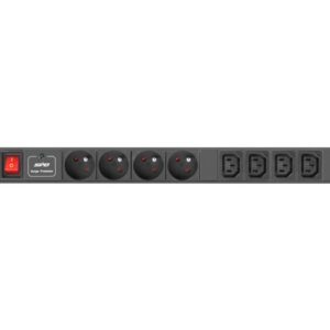 Lanberg Power Strip Rack PDU (1u,10a,8x 230v,2m) pdu-04e04i-0200-iec-bk - Image 2