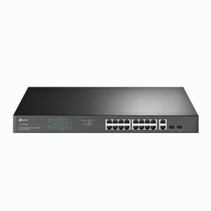TP-Link TL-SG1218MP tinklo komutatorius Ne-valdomas Gigabit Ethernet (10/100/1000) Maitinimas per Eternetą (PoE) 1U Juoda