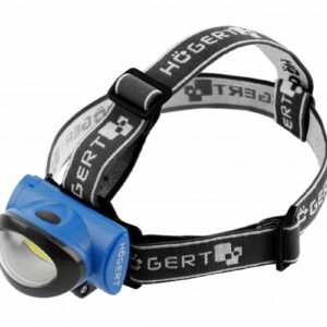 HOGERT LED priekinis žibintas 3x AAA 1.5V (be baterijų), 3W, 160lm, 10m, IP20