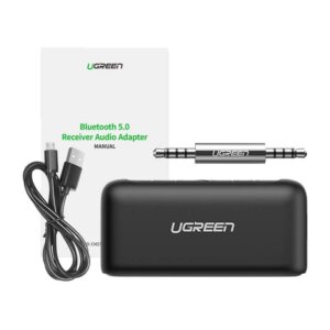 Ugreen CM276 Garso imtuvas Bluetooth 5.0 garso adapteris AUX lizdas Juodas - Image 2
