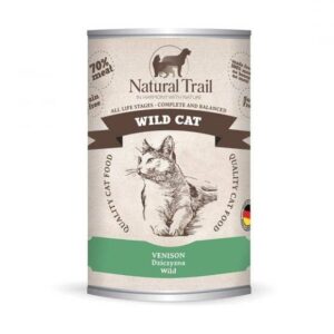 NATURAL TRAIL Wild Cat Venison - šlapias kačių maistas - 400g