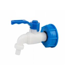 BRADAS čiaupas MAUZER talpai GZ 1/2" x 1/2" plienas / PP IBC S60x6 rinkinys - Image 1