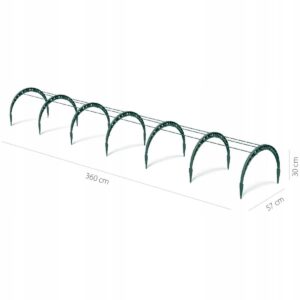 PROSPERPLAST TUNELIS IFLT2 360x57x30cm 4162g MIŠKO ŽALIAS