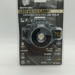 LED PRIEKINIS ŽIBINTAS 450LM POWER BANK 2400mAh PREMIUM /INDIAN PROFESSIONAL