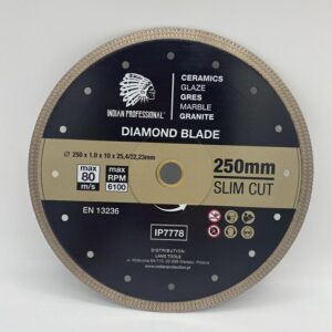 DEIMANTINIS DISKAS 250mm SLIM CUT INDIAN PROFESSIONAL