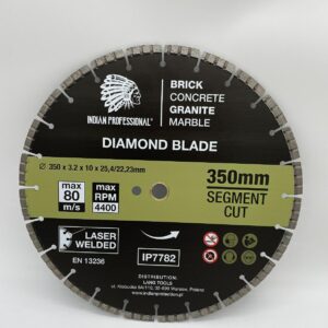 DEIMANTINIS DISKAS 350mm SEGMENT TURBO CUT INDIAN PROFESSIONAL