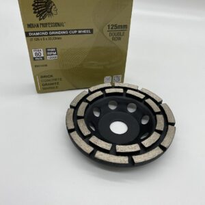 DEIMANTINIS DISKAS BETONO ŠLIAVIMUI 125mm DOUBLE ROW INDIAN PROFESSIONAL