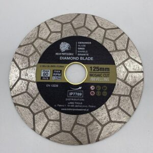 DEIMANTINIS DISKAS 125mm x 2,0mm x 22,2mm MOSAIC CUT /INDIAN PROFESSIONAL