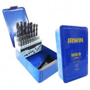 IRWIN METALO GRĄŽTŲ RINKINYS HSS DIN-338, 25 vnt., 1,0 - 13,0 mm kas 0,5 mm