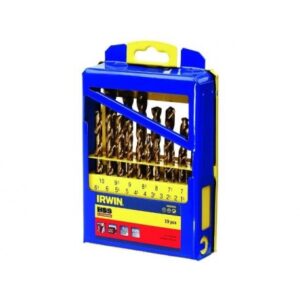 IRWIN METALO GRĄŽTŲ RINKINYS SU TITANO DANGA, 19 vnt. 1,0–10,0 mm kas 0,5 mm