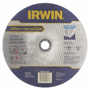 IRWIN PJOVIMO DISKAS METALUI/NERŪDIJANČIAM PLIENUI PLOKŠČIAS 230mm x 1,8mm x 22,23mm