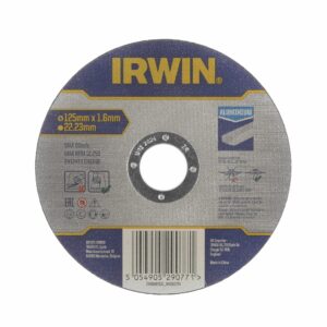 IRWIN PJOVIMO DISKAS ALIUMINIUI PLOKŠČIAS 125mm x 1,6mm x 22,23mm