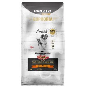 BIOFEED Euphoria Fresh Adult Medium & Large Pork with goose - sausas maistas šunims - 12kg