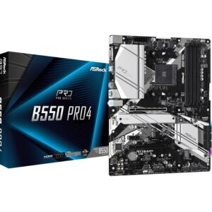 Asrock B550 Pro4 AM4 lizdas ATX AMD B550