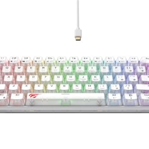 Havit KB903L - žaidimų klaviatūra (skaidrios baltos spalvos) - Image 2