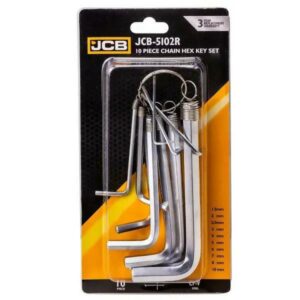JCB šešiakampių raktų rinkinys 10 vnt. 1.5-10mm