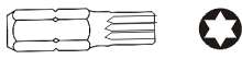 JONNESWAY TORX antgalis T60x75mm 6-kampis 10mm