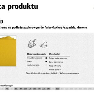 KLINGSPOR popierinis lapas P 40 PS30D /50 vnt.