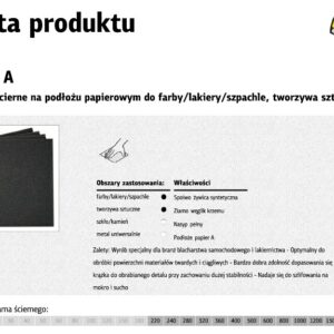 KLINGSPOR VANDENINIS ŠVITRINIS POPIERIUS P 240 PS11A/50vnt.