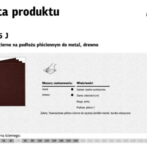 KLINGSPOR ŠVITRINIO POPIERIAUS LAPAS P 36 KL375J /50vnt.