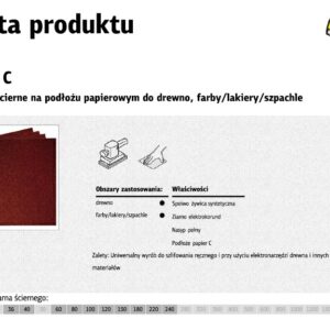 KLINGSPOR popierinis lapas P100 PL28C /50 vnt.
