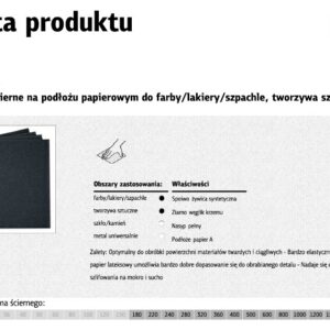 KLINGSPOR VANDENIUI ATSPARUS ŠVITRINIS POPIERIUS P 320 PS8A/50vnt *