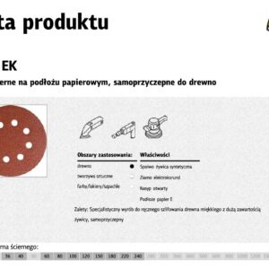 KLINGSPOR ŠLIFAVIMO DISKAS 125 PS18EK 50vnt. 120 SU SKYLĖMIS GLS5 .
