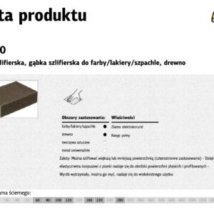 KLINGSPOR Šlifavimo kaladėlė 100x70x25mm P100 SK500