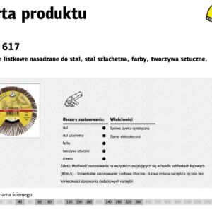 KLINGSPOR LAMELEINIS ŠLIFAVIMO DISKAS 125 P 40 WSM617