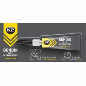 K2 KLIJAI 15 SEKUNDŽIŲ PLASTIKUI, MEDIENAI, GUMAI BONDIX 3G