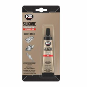 K2 SILIKON RAUDONAS 21G AUKŠTATEMPERATŪRIS +350°C, SKYSTAS TARPIKLIS