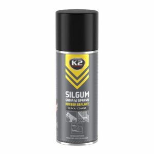 K2 GUMINĖ DANGA PURŠKIAMA SILGUM juoda 400 ML