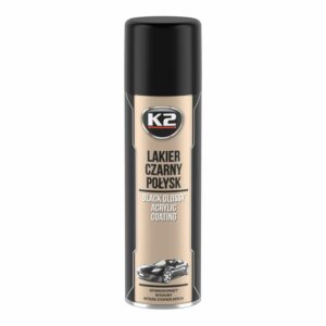 K2 AKRILINIS GREITAI DŽIŪSTANTIS LAKAS JUODAS BLIZGUS 500ML