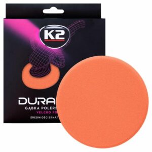 K2 VIDUTINIO AŠTRUMO KEMPINĖ, KIETA. DURAFLEX – ORANŽINĖ POLIRAVIMO KEMPINĖ SU VELCRO