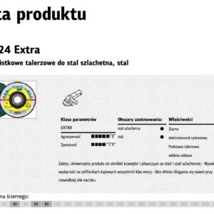KLINGSPOR LAMELINIS ŠLIFAVIMO DISKAS SMT324 125 P 80 EXTRA. IŠGAUBTAS