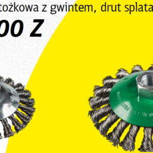 KLINGSPOR KŪGINIS ŠEPETYS 100mm M14 BK600Z IŠ NERŪDIJANČIO PLIENO SUSUKTA VIELA