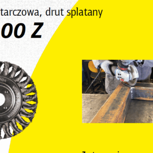 KLINGSPOR DISKINIS ŠEPETYS 115mm M14 BR600Z IŠ NERŪDIJANČIO PLIENO SUSUKTA VIELA
