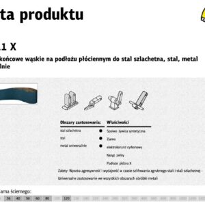 KLINGSPOR BEGALINĖS JUOSTOS 8* 455 gr. 60 CS411X... - Image 1