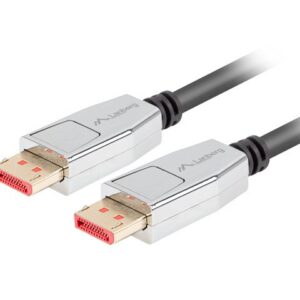 Lanberg CA-DPDP-20CU-0018-BK „DisplayPort“ kabelis 20 PIN V1.4 1.8m 8K