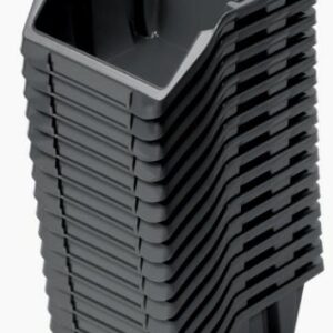 KISTENBERG DĖŽUTĖS 10 BINEER SHORT 16vnt. JUODOS 92x77x60mm