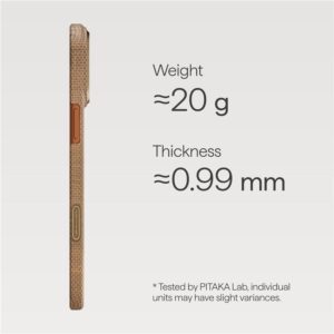 Pitaka Ultra-Slim dėklas, Golden Glint - Apple iPhone 17 Pro - Image 8