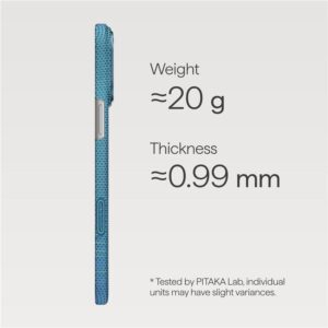 Pitaka Ultra-Slim dėklas, Lucid Blue - Apple iPhone 17 Pro - Image 8